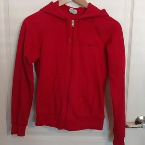 Nike red hoodie sz small